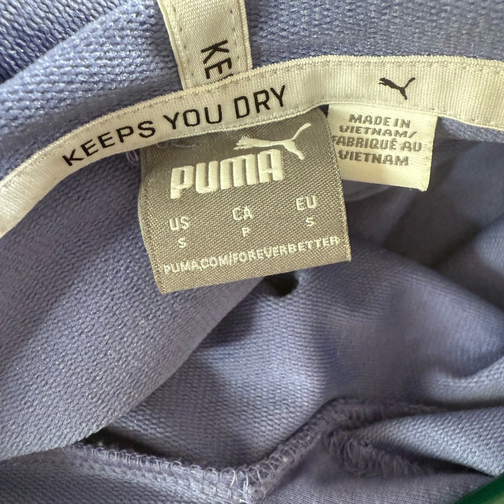 Women’s Puma athletic crop top hoodie, purple size small never worn - Picture 5 of 6
